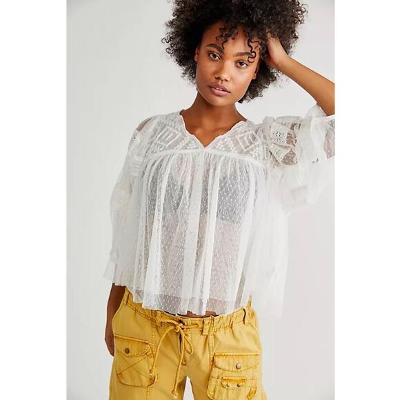 Free People True Candy Tunic in White - Picture 4 of 6